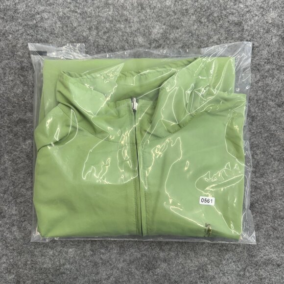 IZOD Women's Activewear Jacket Tennis Golf Outdoor, Green, 3/4 Zip, Size M - Picture 9 of 9